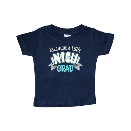 

Inktastic Meemaw s Little Nicu Grad in Blue with Banner Gift Baby Boy or Baby Girl T-Shirt