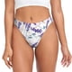 thumbnail image 1 of Balery Lavender Flowers Tangas de Algodón para Mujer con Estampado – Ropa Interior Sexy, Transpirable, G-string-3X-Large, 1 of 6