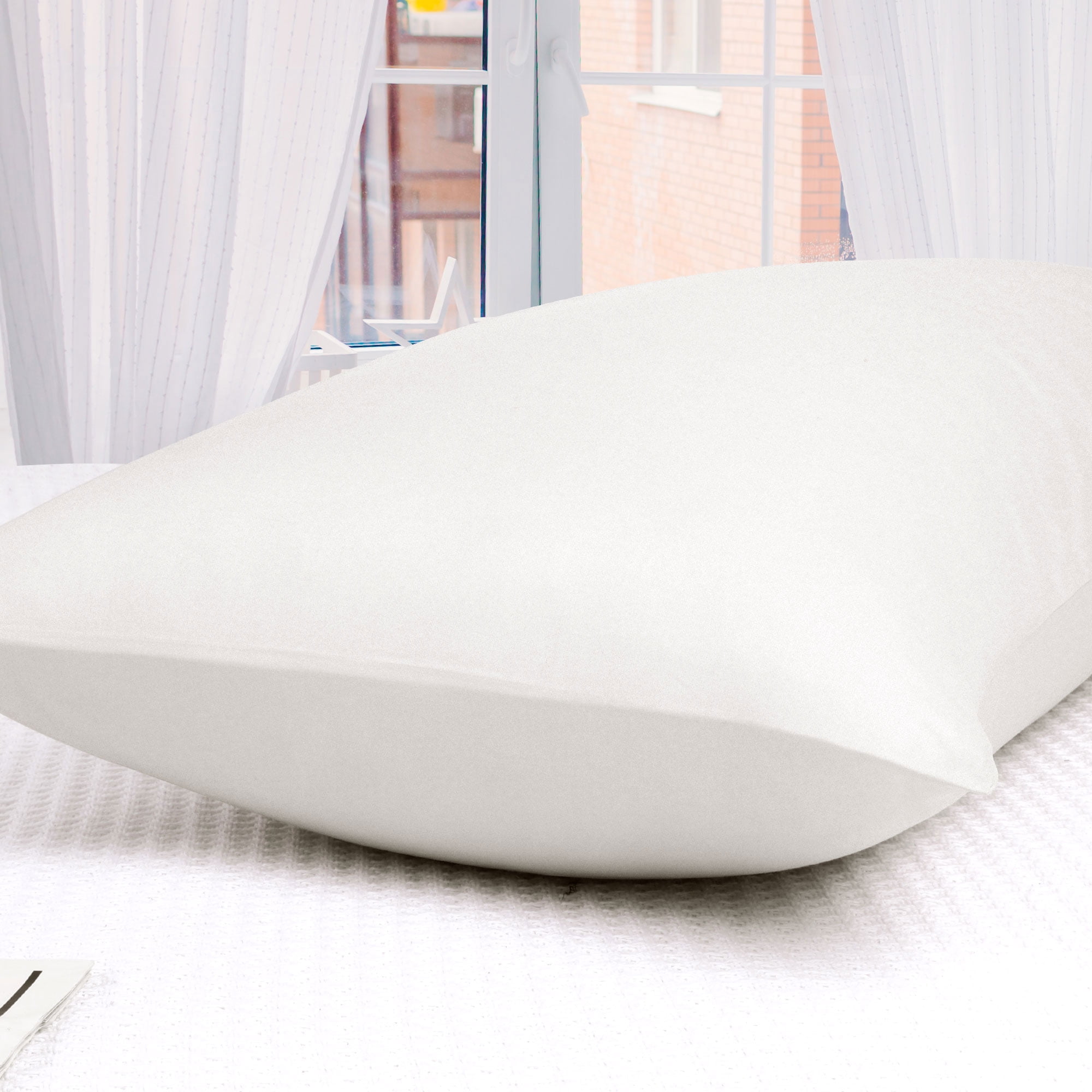 Unique Bargains Cotton Body Pillowcase Breathable Envelope Isabelline 20"x48"