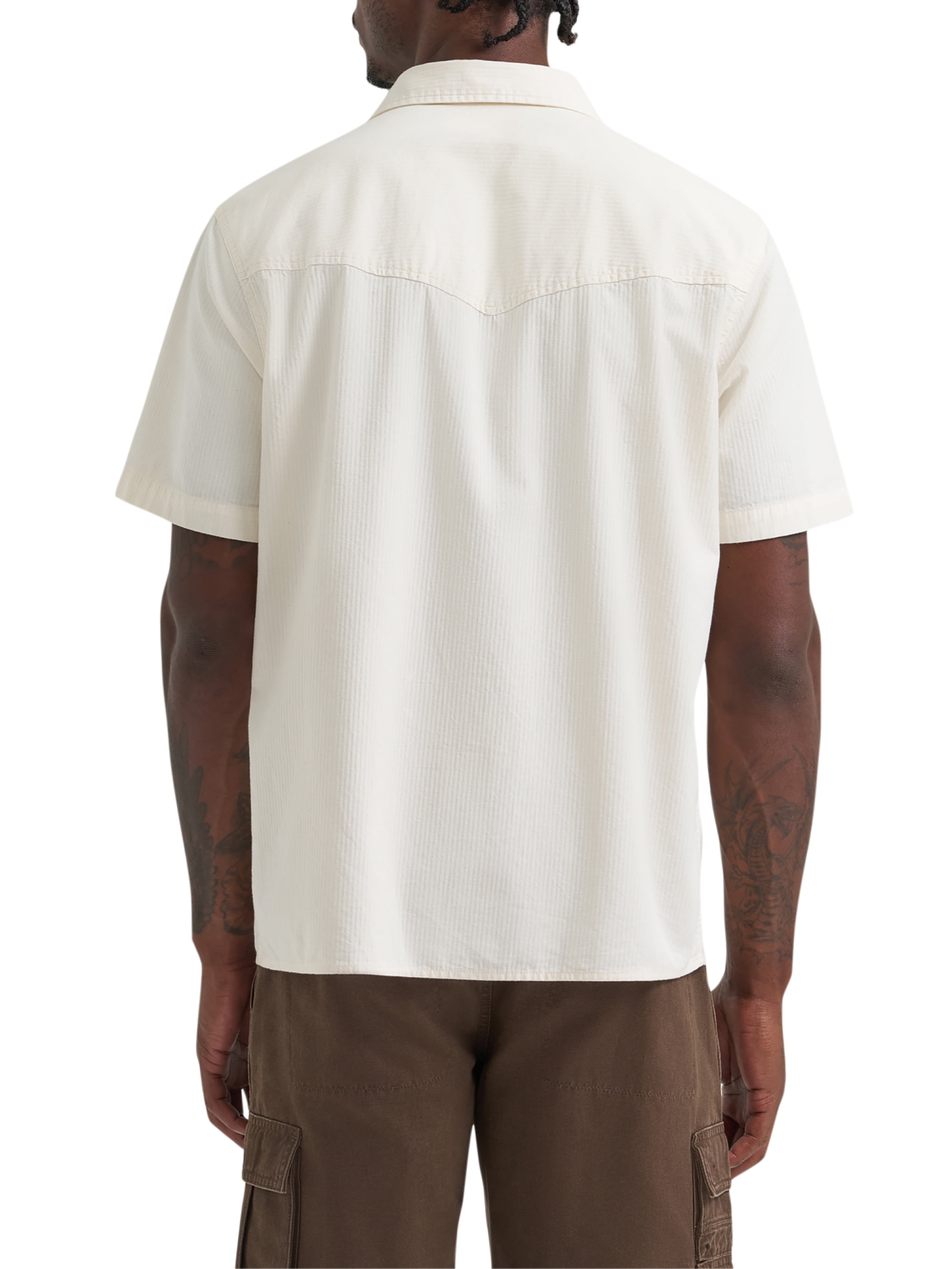 Wrangler® Men's Utility Streetwear Short Sleeve Shirt, Sizes S-3XL