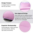 thumbnail image 6 of Shatex Ruffled Bed-in-A-Bag Purple Comforter Set Queen- 7 Piece All Season Bedding Comforter Set, Ultra Soft Polyester Bedding Comforters- Purple with Ruffles, 6 of 6