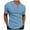 Sky Blue, variant on JTieacloth T Shirts Bulk Summer Men's Fashion Casual Sports Trend V Neck Short Sleeved T Shirt Top