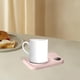 thumbnail image 1 of Calentador de café, calentador de tazas, apagado automático, portátil, temperatura ajustable, calentador de bebidas eléctrico, placa para dormitorio, rosa, 1 of 8