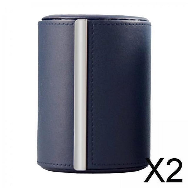 2 Estuches De Viaje Para Corbatas, Estuche Para Corbatas Para Hombres, Regalo De Negocios, Estuche De Cuero PU Para Corbatas Para Hombres, Color Negro