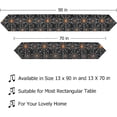 thumbnail image 3 of Dreamtimes Double Sided Halloween Cobweb Long Polyester Table Runner 13 x 90 Inches Spider Cobweb Table Cloth Cover Placemats for Kitchen Dinning Living Holiday Wedding Party Decor, 3 of 7