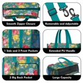 thumbnail image 3 of Teacher Tote Bag,Pioneer Flower Floral Print Pattern Teacher Utility Tote Bag,Large Work Tote Bags for Women with Multiple Pockets,Top Zipper Closure,13.8x10.6x6.7 Inch, 3 of 5
