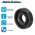 thumbnail image 3 of Uxcell EU Radial Shaft Seal, Nitrile Rubber TG4 Oil Seal for Bearing Shaft Pumps Engines Black 12mm x 28mm x 8mm, 3 of 6