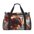 thumbnail image 1 of Fotbe Ferocious Dragon Fury Bolsa de Viaje con Estampado, Bolsa de Fin de Semana para Mujer con Compartimento para Zapatos, Bolsa de Gimnasio con Bolsillo Húmedo, 1 of 7