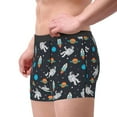 thumbnail image 3 of Kdxio Men's Boxer Briefs with Space Print - Comfortable and Breathable Underwear for Everyday Wear, 3 of 7