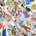 thumbnail image 4 of Wrapables Fashion Women People Vinyl Stickers for Scrapbooking, Journaling, Water Bottles, 100pcs, Lifestyle Ladies, 4 of 9