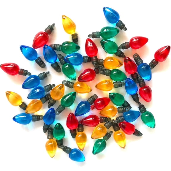 Buttons Galore Old Fashion Christmas Lights Assortment - 50 Pieces