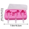 thumbnail image 2 of Dinosaur Silicone Ice Cream Mold With Lid And 6 Pp Sticks, Homemade Diy Ice Pop Maker For Kids, Fun Dino Shaped Bpa Free Reusable Food-Grade Silicone Molds For Easy Freezing And, 2 of 3