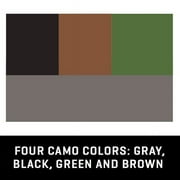 Vanish Face Paint with Compact Mirror by Allen Company, Olive Green, Brown, Black, Mirror Case, Easy to Remove