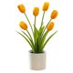 thumbnail image 1 of Simulación de bonsái de tulipán de seis cabezas, simulación de plantación en maceta, decoraciones artificiales para el hogar, 1 of 5