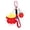 Red, variant on French Fries Plush Pendant, Soft Bag Charm for Backpacks, Keychain Ornament for Car Keys, Decorative Stuffed Accessory, Small Charm, Yellow