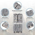 thumbnail image 3 of Uxcell Outdoor Multipurpose Open Top Double Pouch for Outdoor Activities Gray Camouflage, 3 of 6