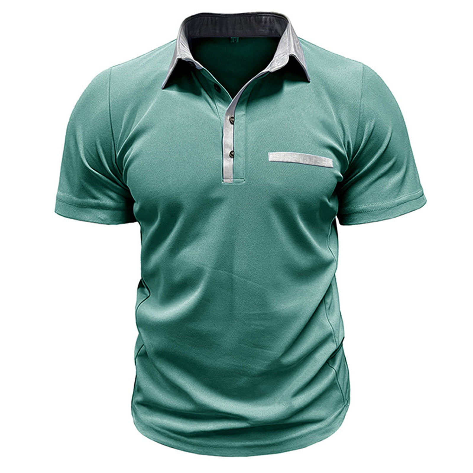 lcziwo Men Big and Tall Golf Shirts Golf Polo Shirts for Men with Pockets Short Sleeve Dry Fit Moisture Wicking 4 Way Stretch Summer Athletic Polo
