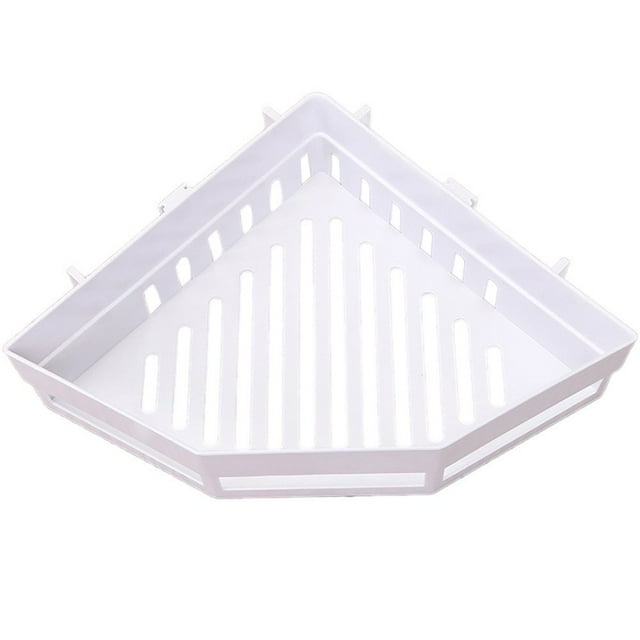 Traceless Plastic Bathroom Kitchen Storage Rack Organizer Shower Shelf