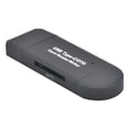 thumbnail image 1 of Methold Lector de tarjetas USB 3.0 tipo c 2 en 1 Dispositivo de escritura de lectura de tarjetas de memoria TF de doble cabezal Juegos de teclado y mouse para computadora, 1 of 6