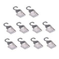 thumbnail image 1 of AMLESO 10 Pieces Multipurpose Clear Plastic Clips Hooks Office Paper Clip Document Grip, 1 of 8
