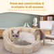 thumbnail image 2 of Cama redonda para gatos Cama para mascotas Cama pequeña lavable para perros de 18 pulgadas para CACAGOO Cama redonda, 2 of 7