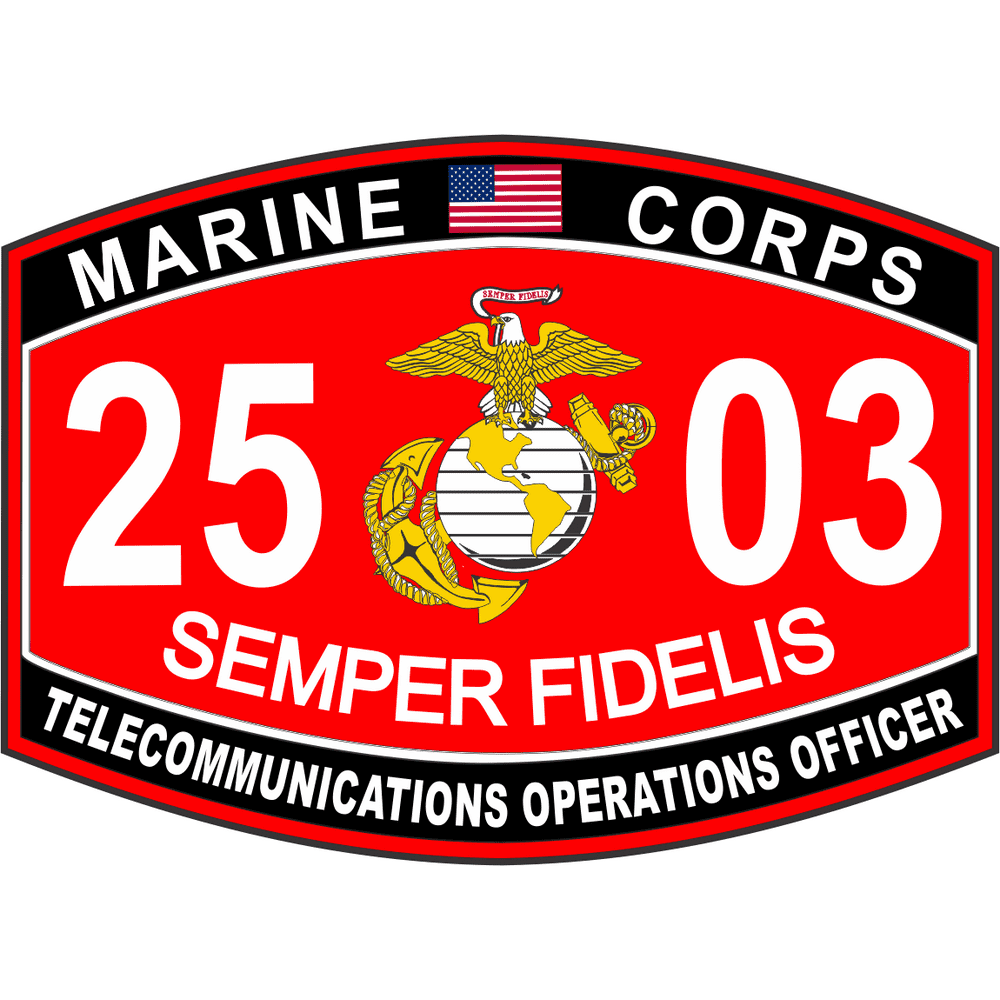 3.8 Inch Marine Corps Military Operations Officer