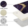 thumbnail image 4 of 4 Pcs Luxury Marble Shower Curtain Set with Non-Slip Rugs, Toilet Lid Cover and Bath Mat, Black Gold Bathroom Decor Set with Shower Curtain and Rugs and Accessories, 4 of 6
