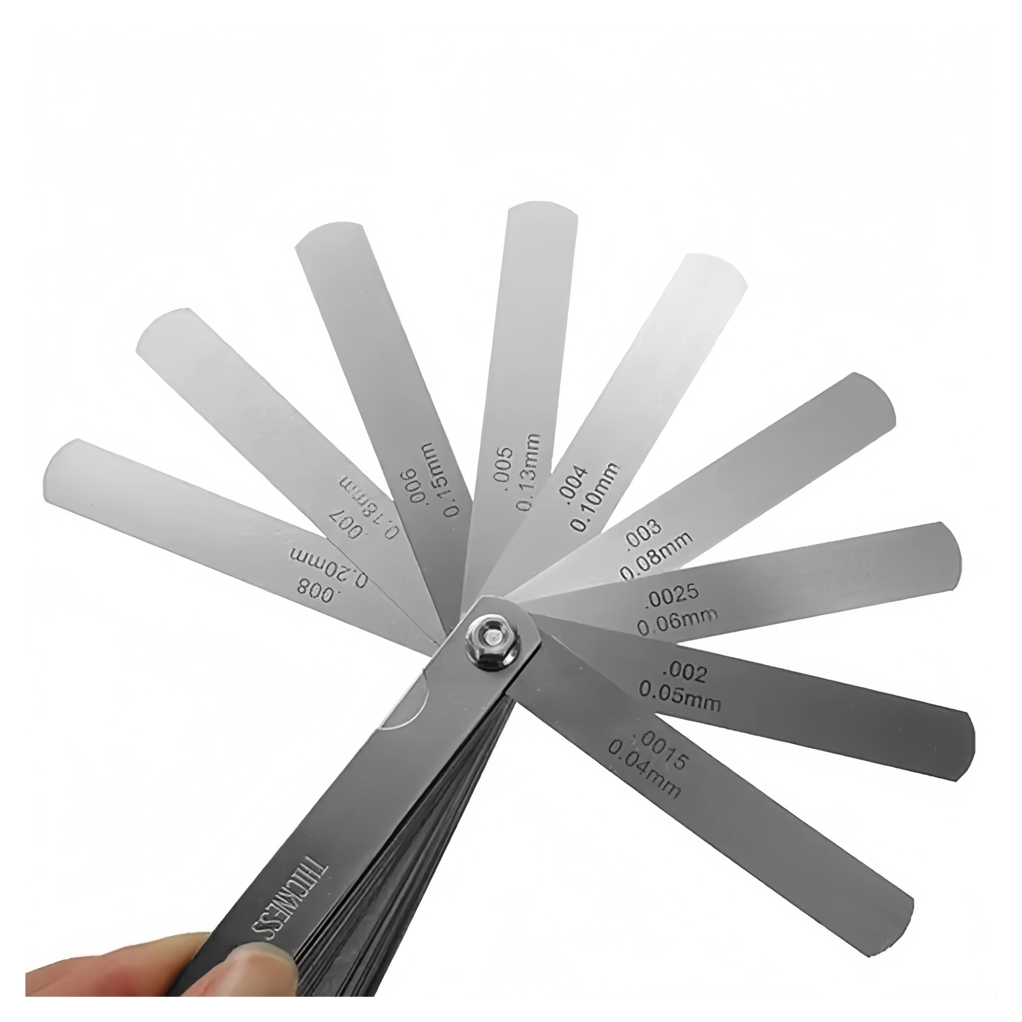 32 Piece Stainless Steel Universal Metric Thickness Gauge Set Tappet Valve Gap Gauge Tool Instruments Apparatuses ,Corrosion-Resistant