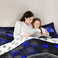 thumbnail image 5 of Castle Fairy Racing Car Queen Comforter Set,Futuristic Cubes Bedding Comforter Set, 5 of 8