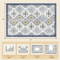 thumbnail image 4 of EnHomee Area Rugs for Living Room 4x6 Area Rugs Machine Washable Area Rugs Vintage Boho Indoor Area Rugs for Bedroom,Blue, 4 of 8