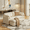 Beige, variant on 6-in-1 Pull Out Convertible Sofa Bed, Independent Extendable Seats, Soft Corduroy Loveseat, 78.7", Beige