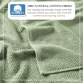 thumbnail image 3 of Great Bay Home Quick Dry Loop Textured 6-Piece Towel Set, Eucalyptus, 3 of 6