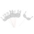 thumbnail image 4 of 10 Pcs Topper de tarta Perfecl Brillos De Papel Preestablecer De Plata, 4 of 8