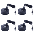 thumbnail image 1 of 4X USB Port 4 Color LED Lights Mini Mister Fog Machine, Indoor Fountain Garden Pond Water Fogger Atomizer Black, 1 of 5
