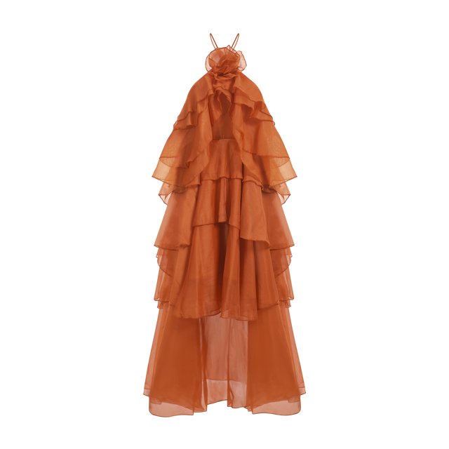 Vestido largo bellabarnetten Jesmin sin mangas con capas de flores