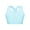 Light Blue, variant on Girls Sleeveless Criss Cross Back Tanks Crop Tops Ballet Dance Running Gym Yoga Sport Bra Top Lavender 12