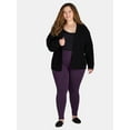 thumbnail image 5 of Terra & Sky Women's Plus High Rise Leggings, 27” Inseam, Sizes 0X-4X, 5 of 5