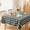 Black, variant on Yiannan Rectangle Vinyl Tablecloth, Waterproof Flannel Backed Table Cloth, Wipeable Stain Resistant Table Cover for Indoor Dining, Outdoor Use, Camping Trips, and Picnics, Sage, 60" x 84"