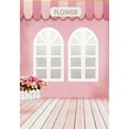 thumbnail image 1 of BSDHOME Polyester 5x7ft Flower Floor Pink Wedding Backdrop Background Studio Photograghy Props, 1 of 4