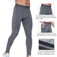 thumbnail image 4 of WBQ Men's Active Compression Pants - Workout Base Layer Tights Running Leggings, 4 of 6