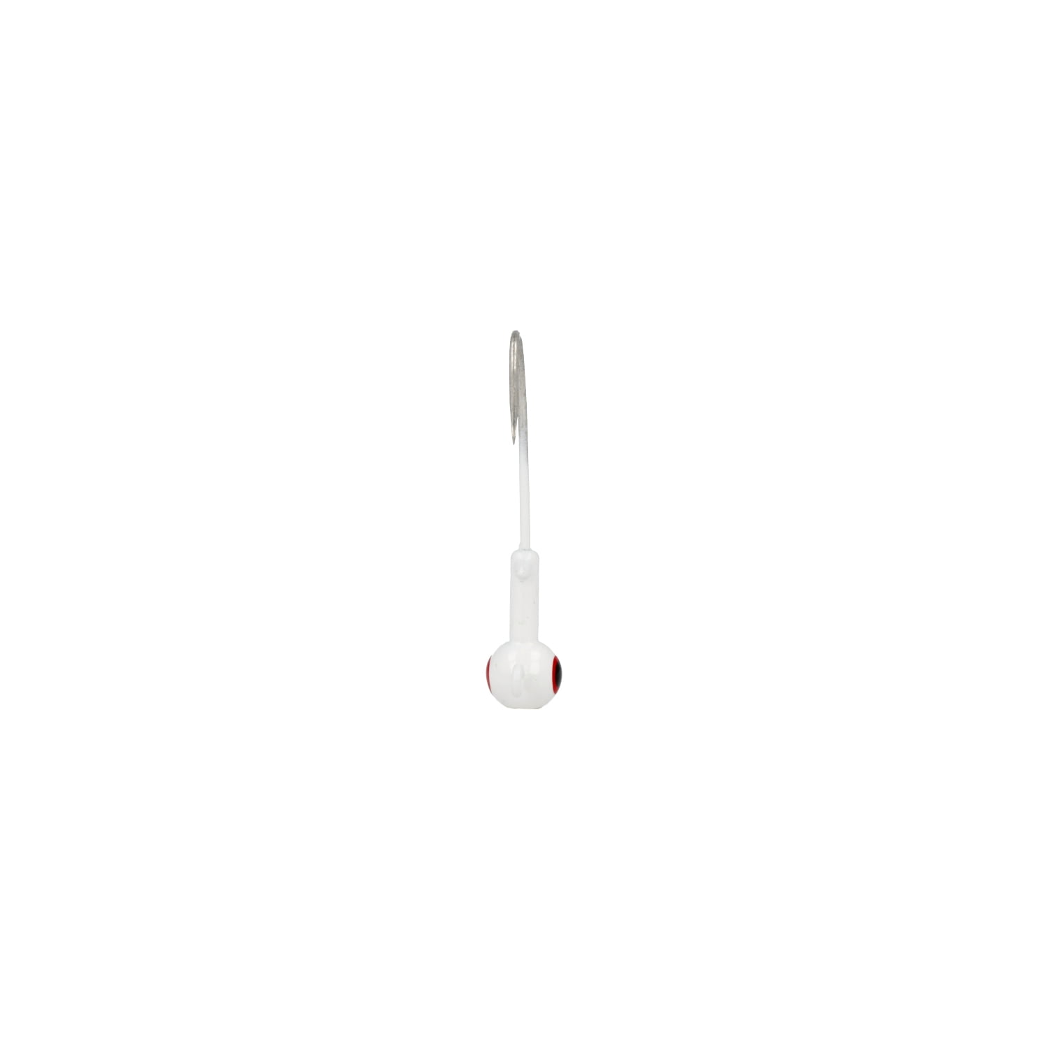 Eagle Claw Lazer Sharp Saltwater Ballhead Fishing Jig, White, 1/4 oz., SWBH14-1