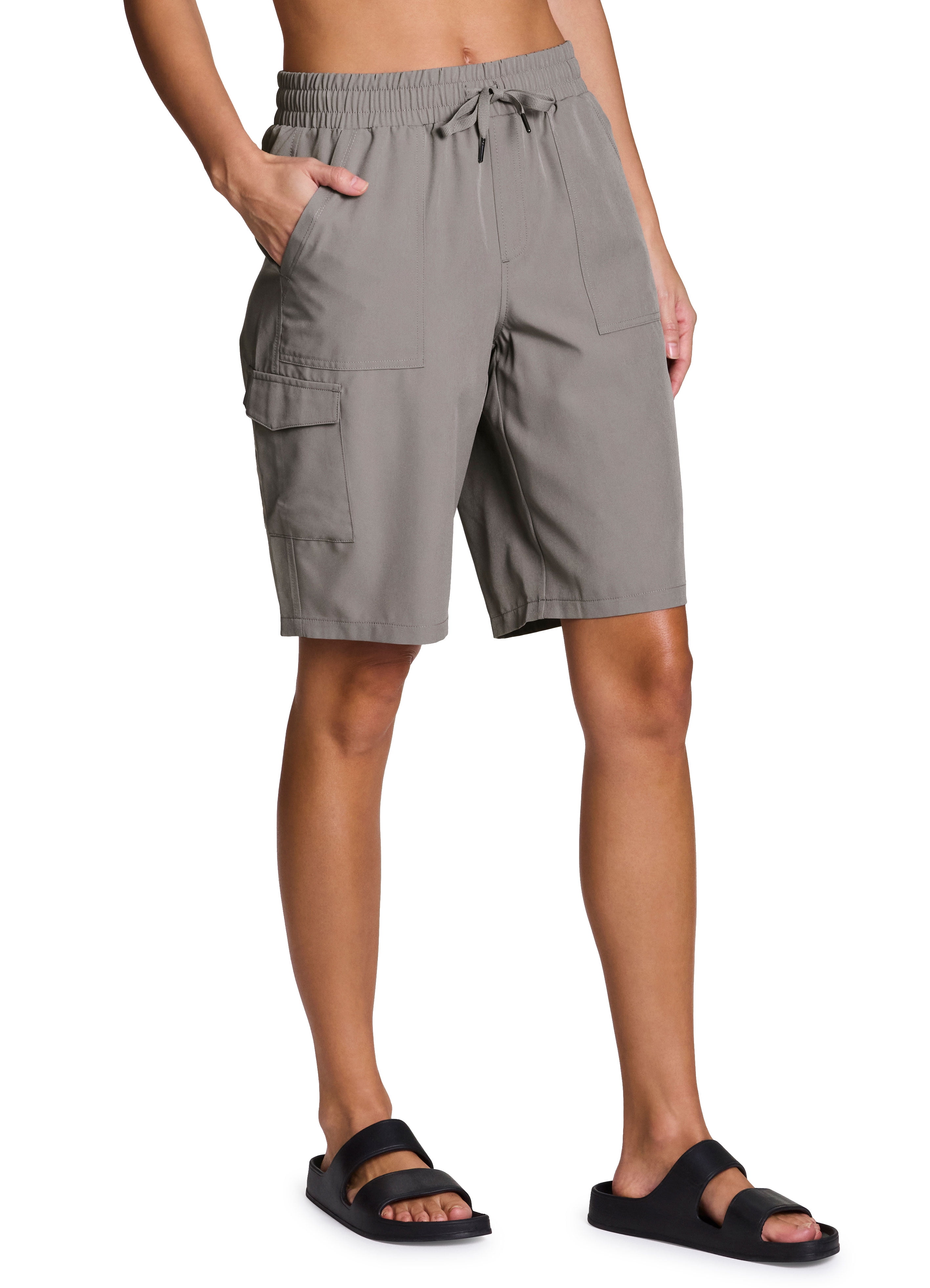 RBX Active Women's Woven Cargo Bermuda Short With Pockets RBX Active Women's Woven Cargo Bermuda Short With Pockets