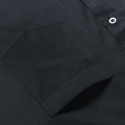 Men's Banded Collar Dress Shirts Long Sleeve Button Down Mandarin Collar Versatile Shirt Solid Shirt with Pocket