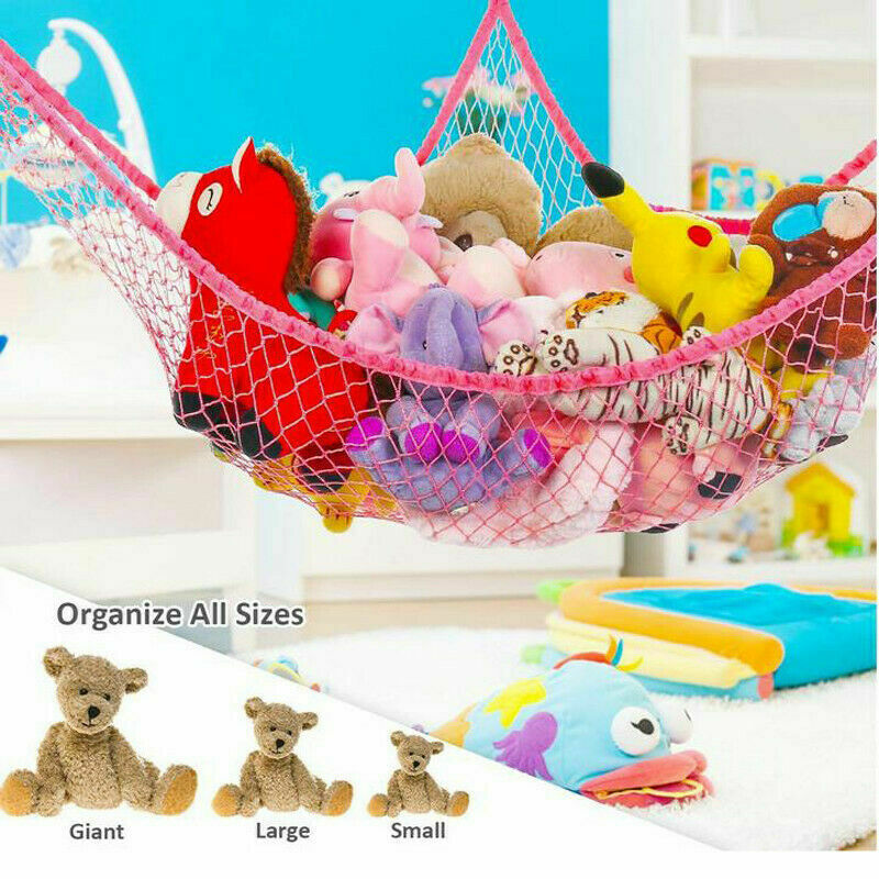 Staryop Jumbo Toy Hammock Stuffed Animals and Toy Storage Hammock Net