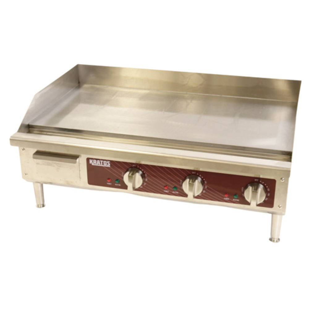 Kratos 29M007 30" Commercial Countertop Electric Griddle, 30"Wx151/2