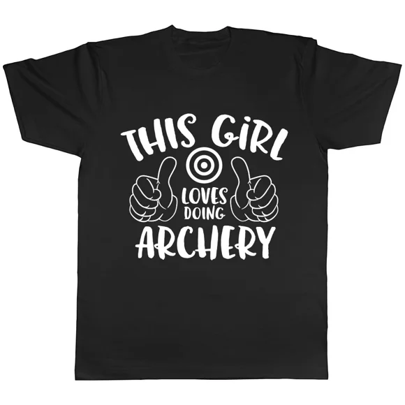 Archery Girl Bow and Arrow Target Practice Sports Enthusiast Unisex T-Shirt H00384, up to size 5XL