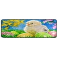 thumbnail image 5 of SKYSONIC 2'X6' Easter Chick Chicken Runner Rug with Rubber Backing, Watercolor Colored Eggs Non Slip Entryway Rug Runner Washable Soft Area Rug Carpet for Hallway Bedroom Kitchen Decor, 5 of 6