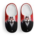 thumbnail image 3 of Anime Dandadan Okarun Kid's Cotton Slippers Winter Warm Soft Plush Slippers with Rubber Sole Non-Slip Indoor Outdoor Slip on Shoes Fluffy House Slippers For Boys Girls Teen, 3 of 8