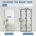 thumbnail image 5 of Magnetic Thermal Insulated Door Curtain for 38x82 Inch Door, Self-Sealing EVA Draft Stopper for all season Keep Cold Out Privacy, for Kitchen, Bedroom, AC Room, Hands Free, Pet & Kid Friendly （GREY）, 5 of 7
