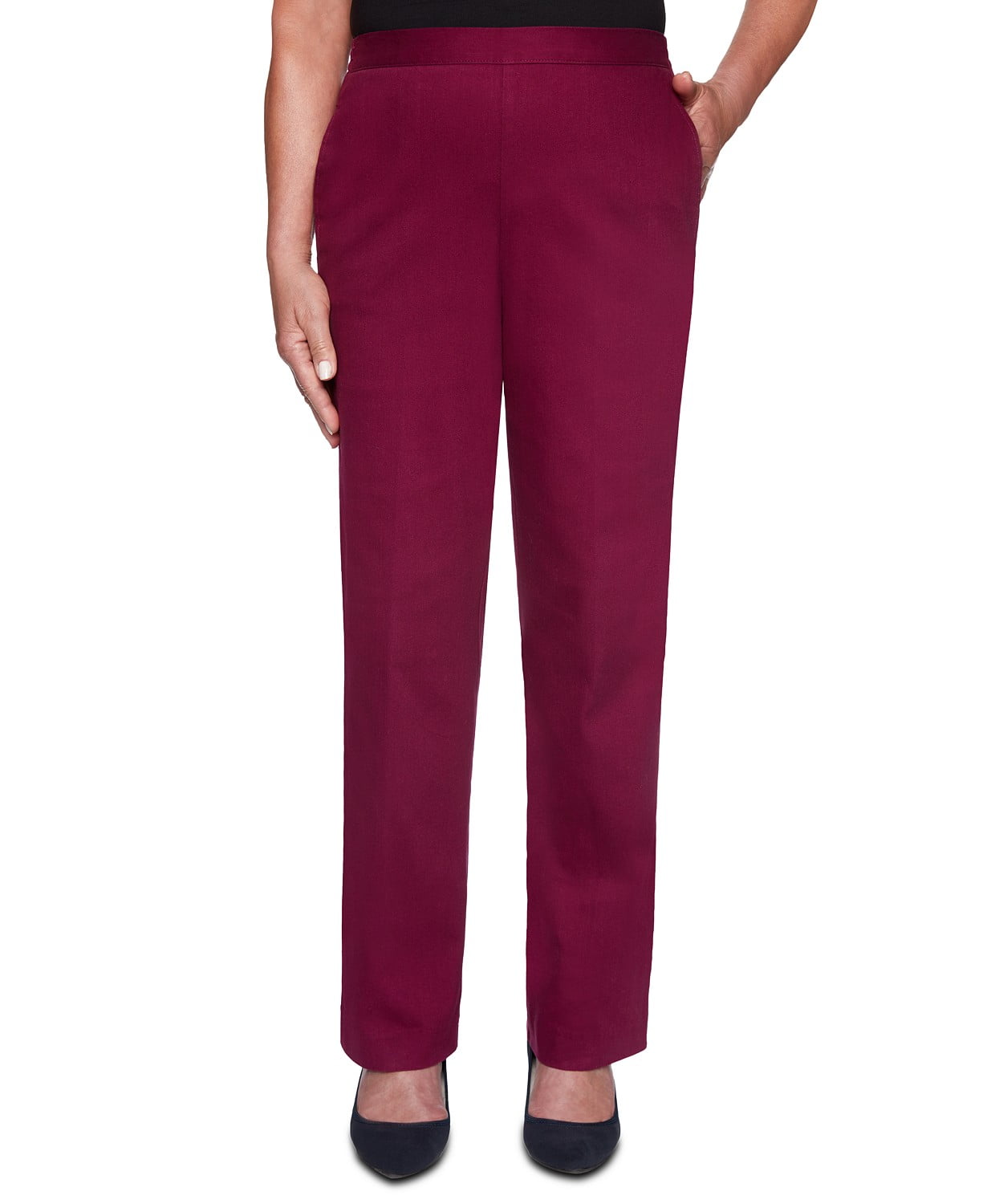Alfred Dunner Women's Petite Autumn Harvest Colored Denim Pants Red ...